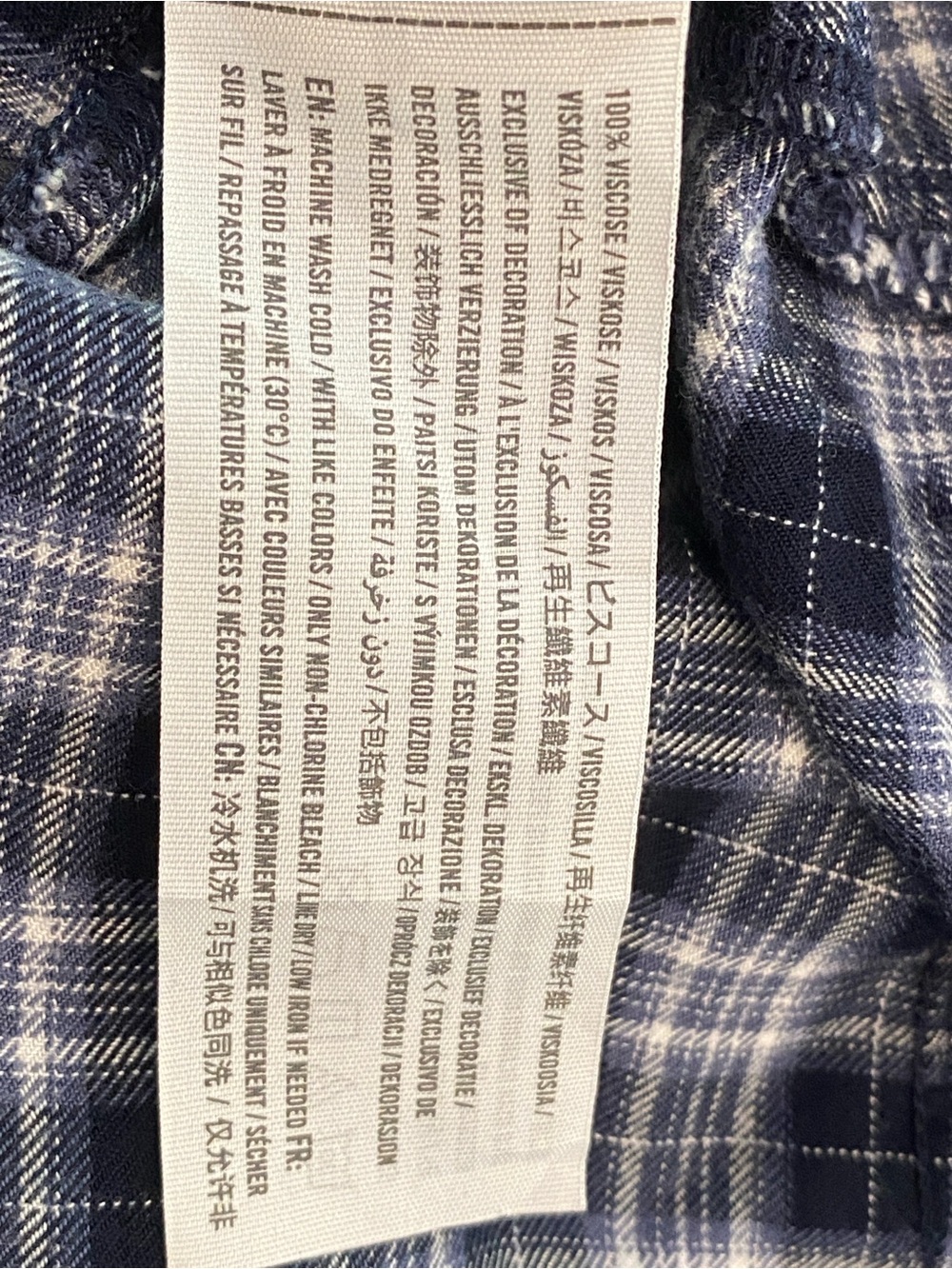 Hollister Navy White Plaid Romper Flare Wide Leg Soft Comfy Lightweight Size L - Picture 11 of 12